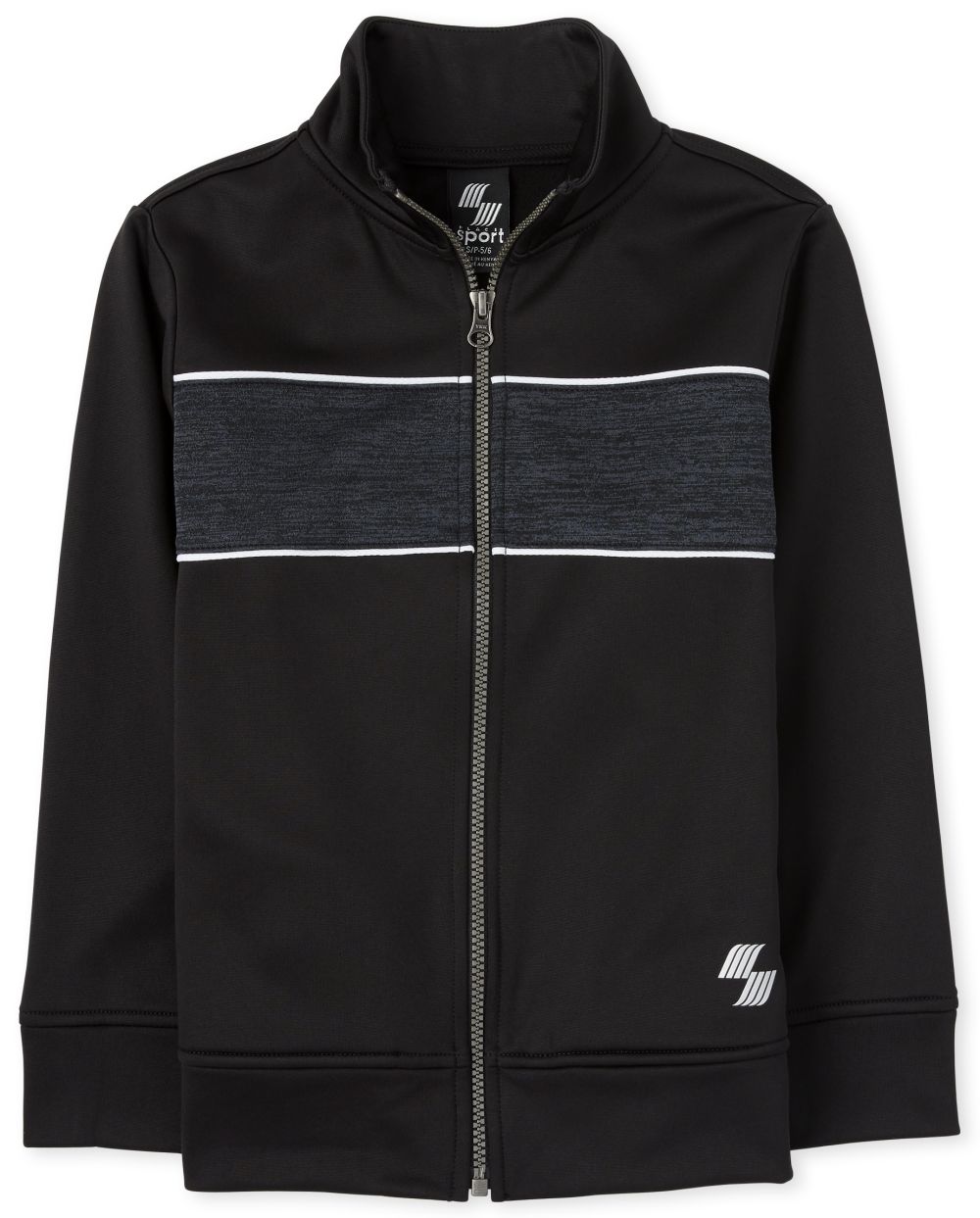 

Boys Boys Performance Track Jacket - Black - The Children's Place