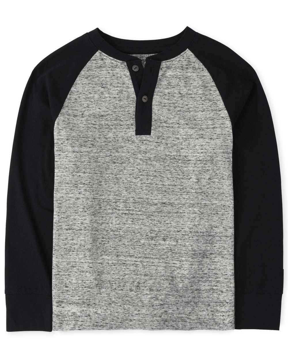 

Boys Boys Raglan Henley Top - Black - The Children's Place