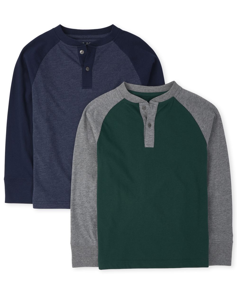 

s Boys Raglan Henley Top 2-Pack - Multi - The Children's Place