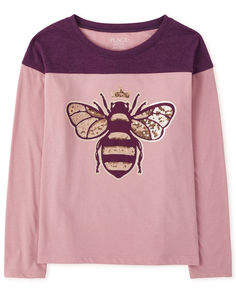 

Girls Active Embellished Top - Purple - The Children's Place