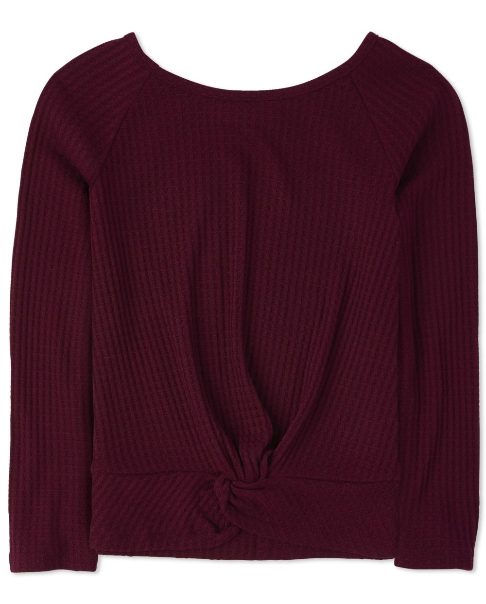 Girls Twist Front Lightweight Sweater Top - Red - The Children's Place