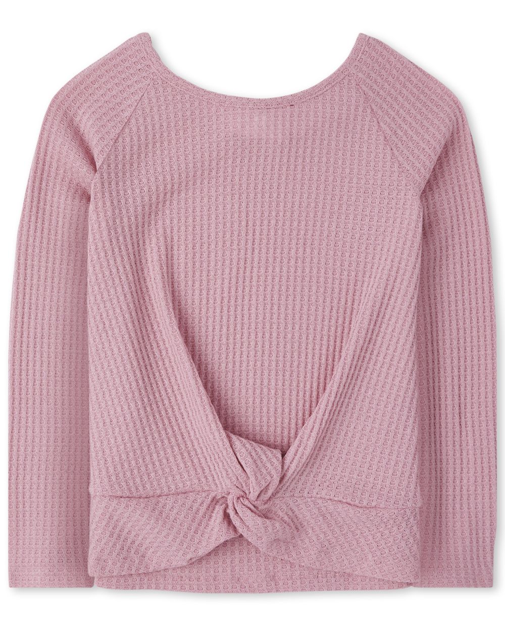 

Girls Twist Front Lightweight Sweater Top - Pink - The Children's Place