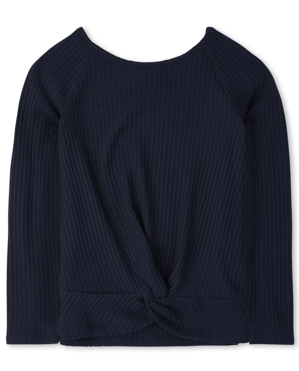 

Girls Twist Front Lightweight Sweater Top - Blue - The Children's Place