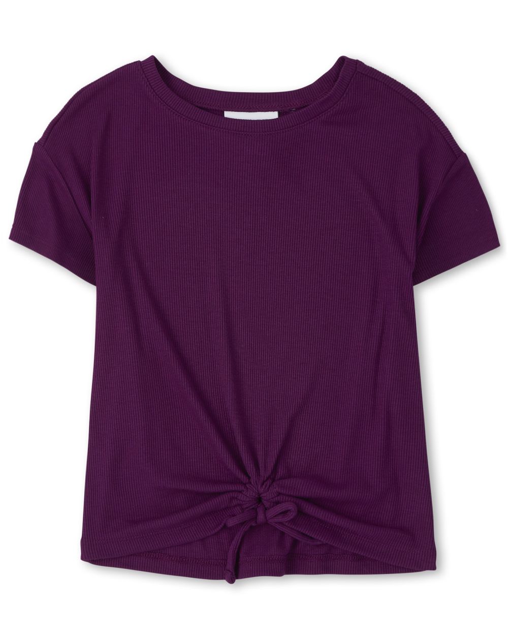 

Girls Cinched Tie Front Top - Purple - The Children's Place