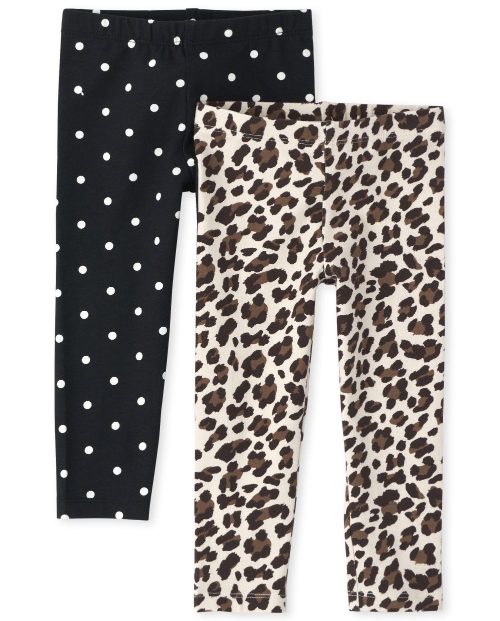 

Baby Girls Toddler Floral Dot Leggings 2-Pack - Brown - The Children's Place