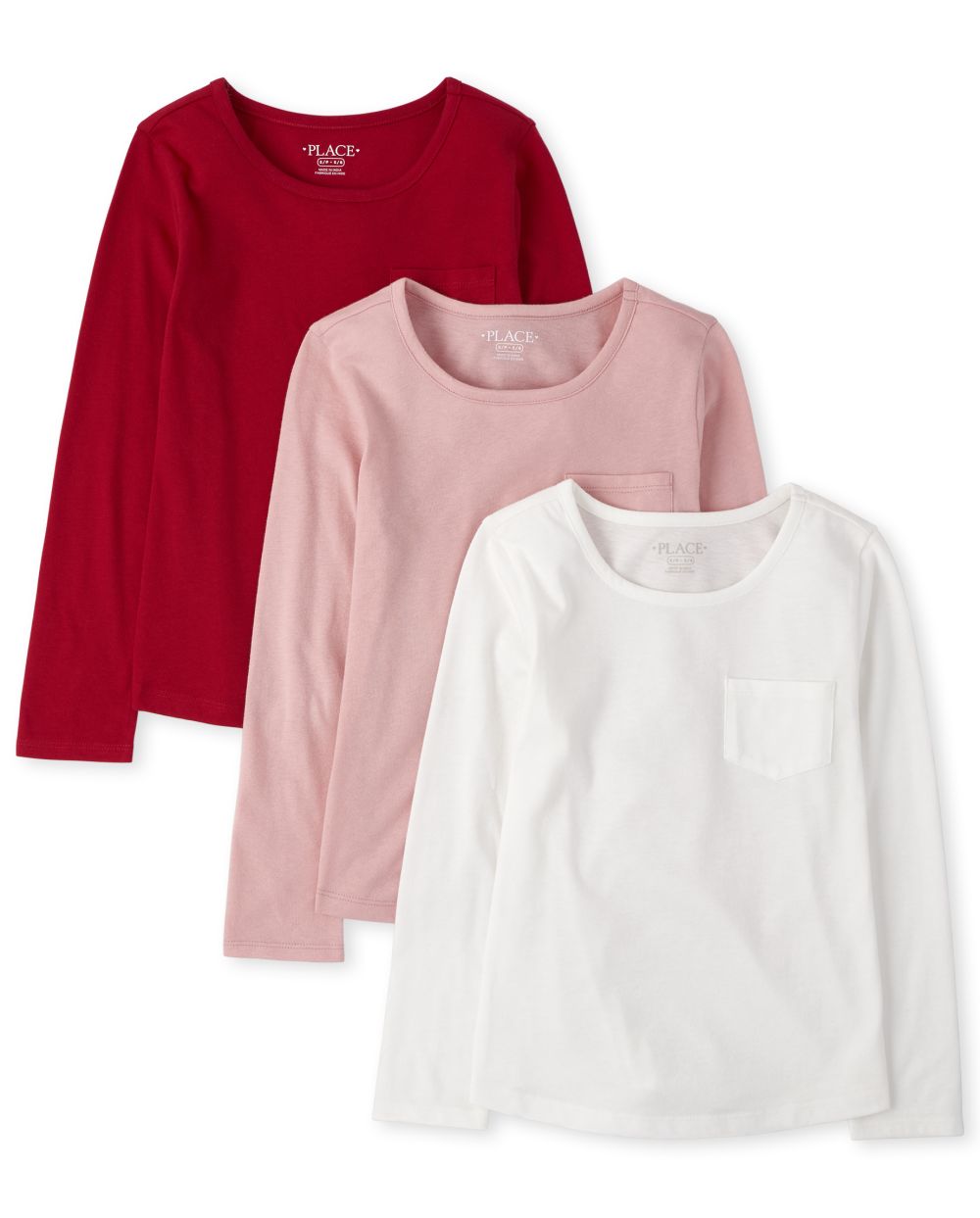 

Girls Pocket Top 3-Pack - Pink - The Children's Place