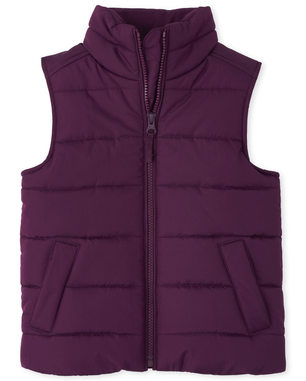 

Girls Puffer Vest - Purple - The Children's Place
