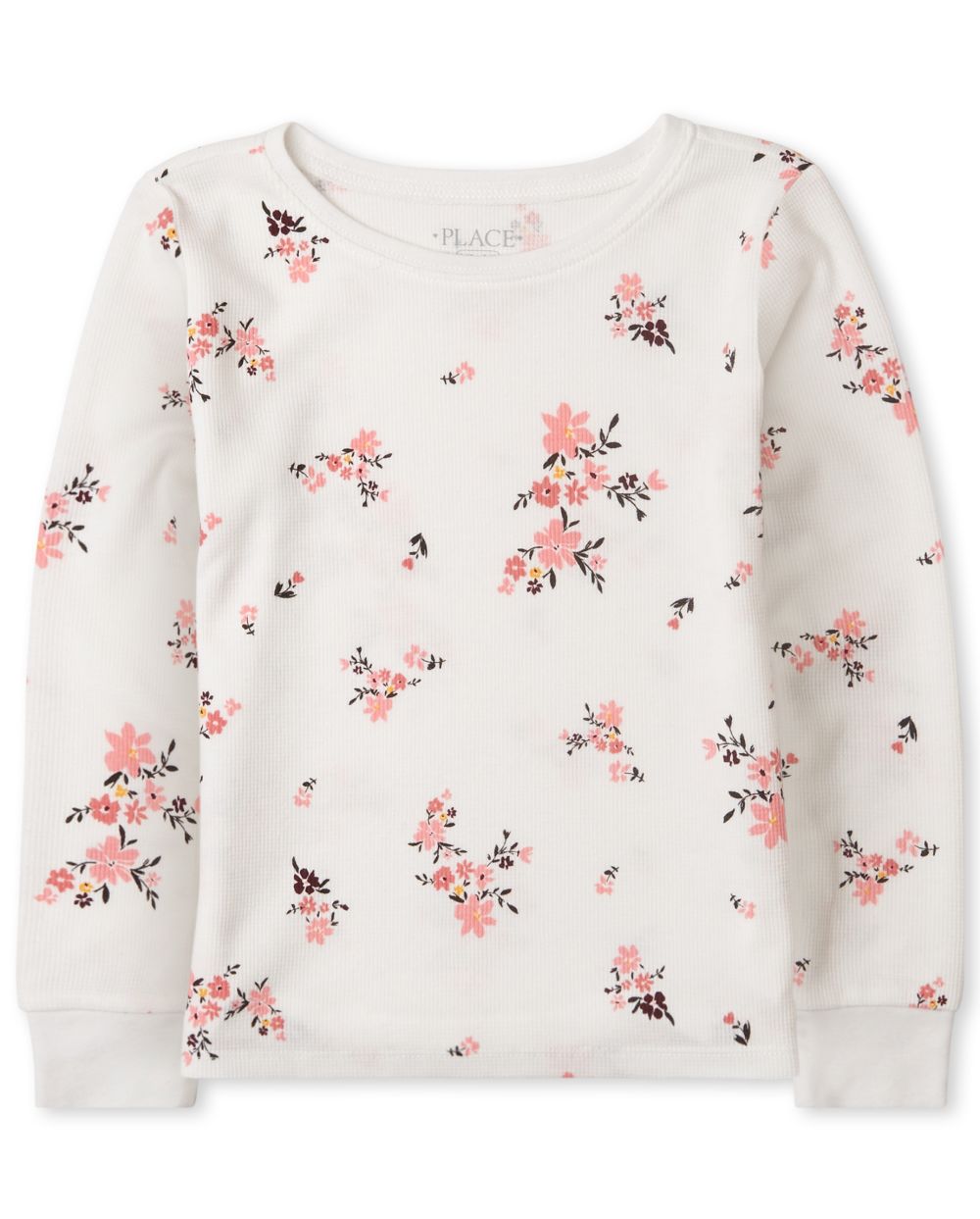 

Girls Print Thermal Top - White - The Children's Place