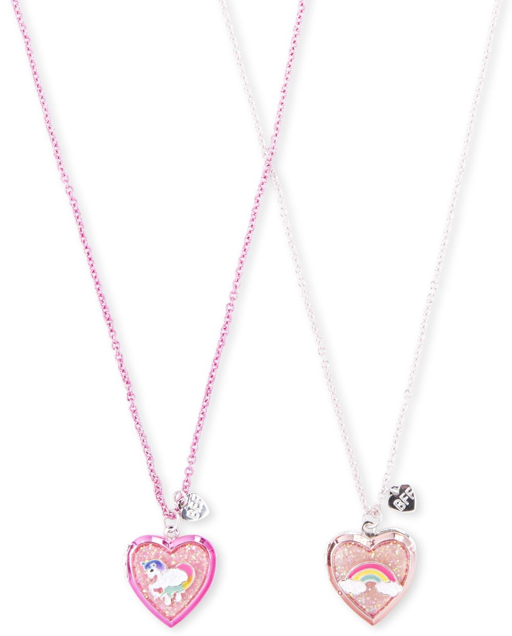

Girls Heart Locket Bff Necklace 2-Pack - Multi - The Children's Place
