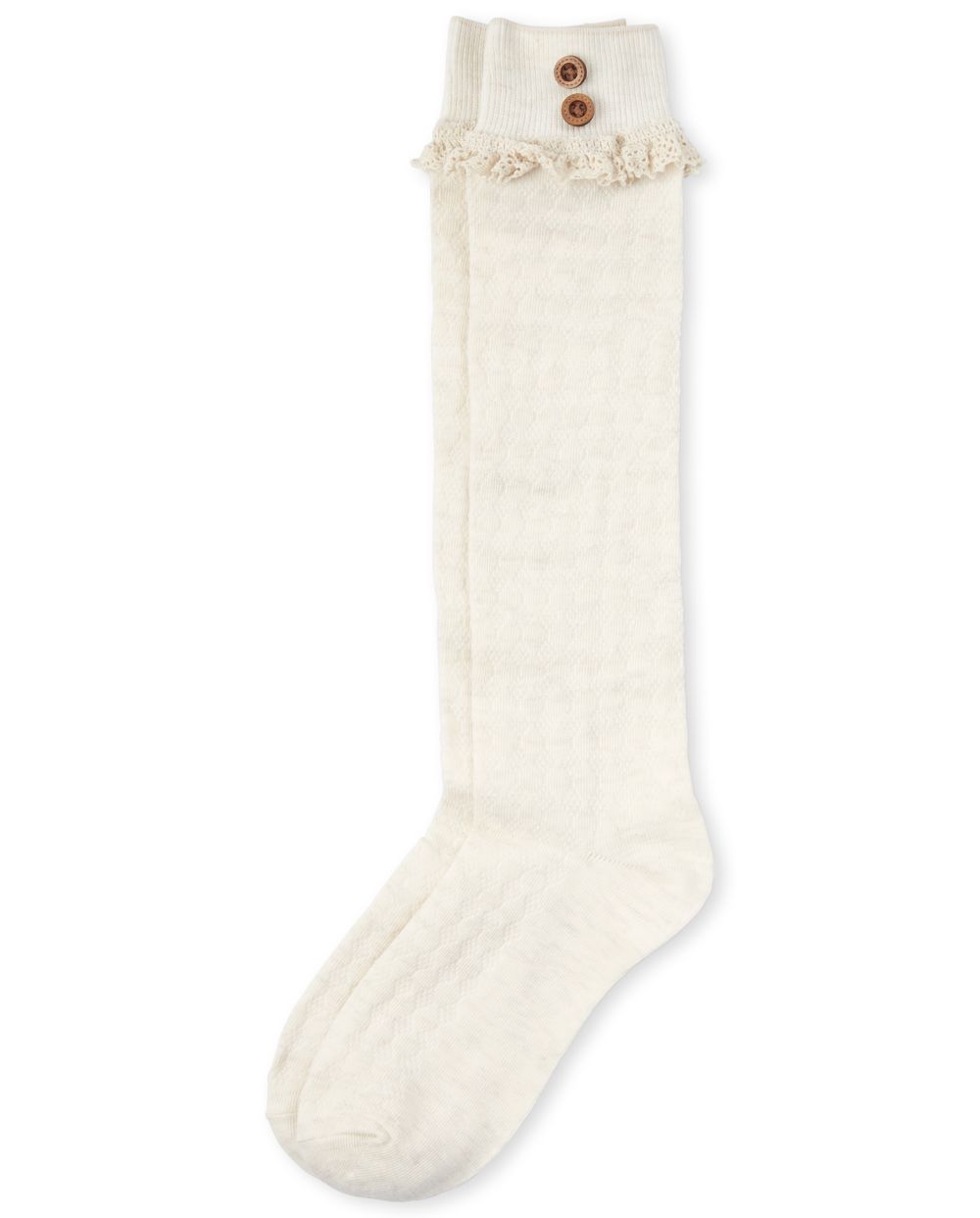 Girls Pointelle Boot Socks - Tan - The Children's Place