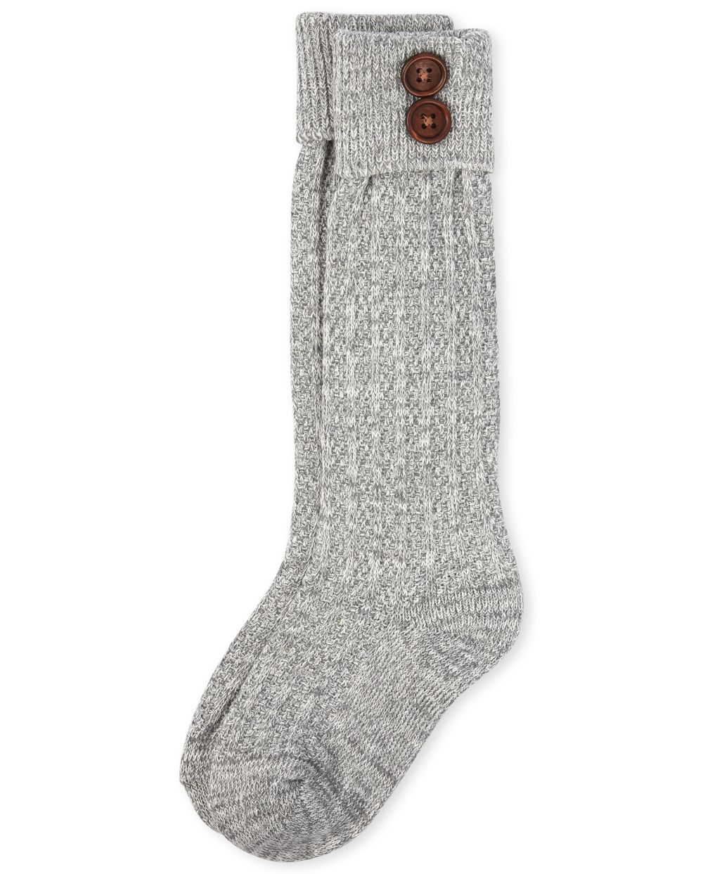 

Girls Button Boot Socks - Gray - The Children's Place