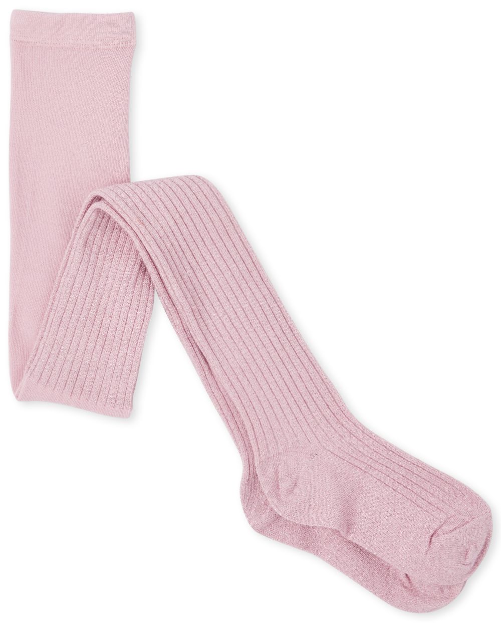 

Girls Glitter Rib Knit Tights - Pink - The Children's Place