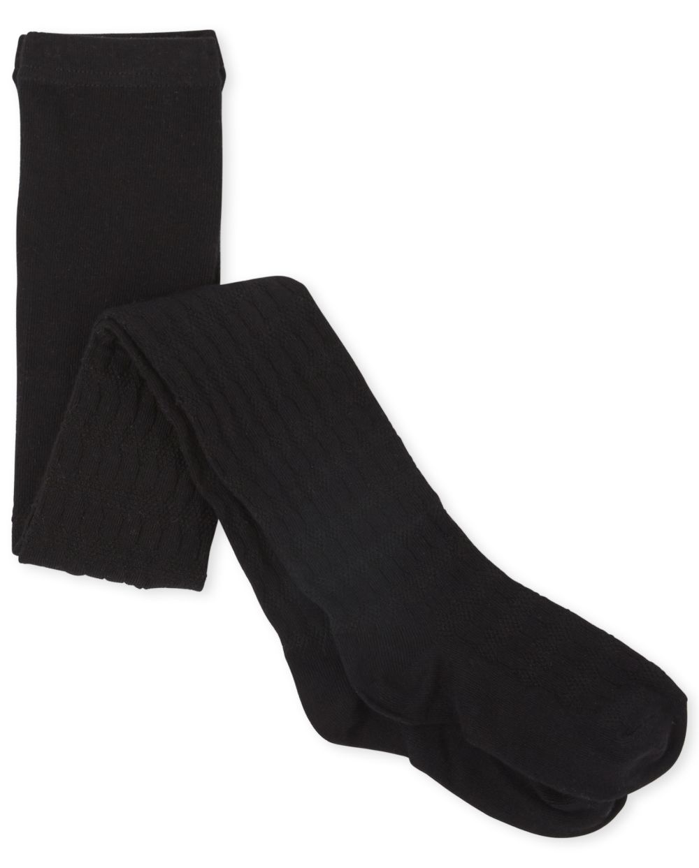 

Girls Pointelle Tights - Black - The Children's Place