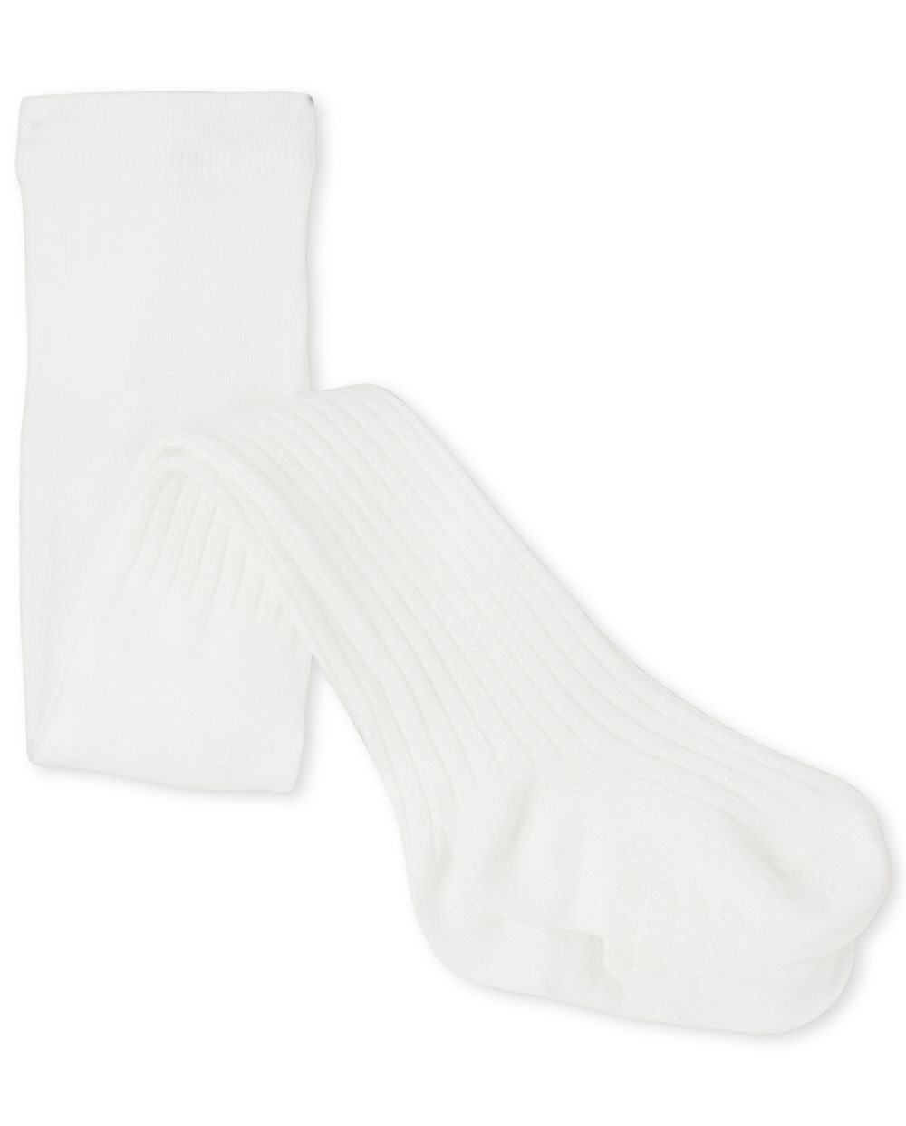 

s Toddler Glitter Rib Knit Tights - White - The Children's Place