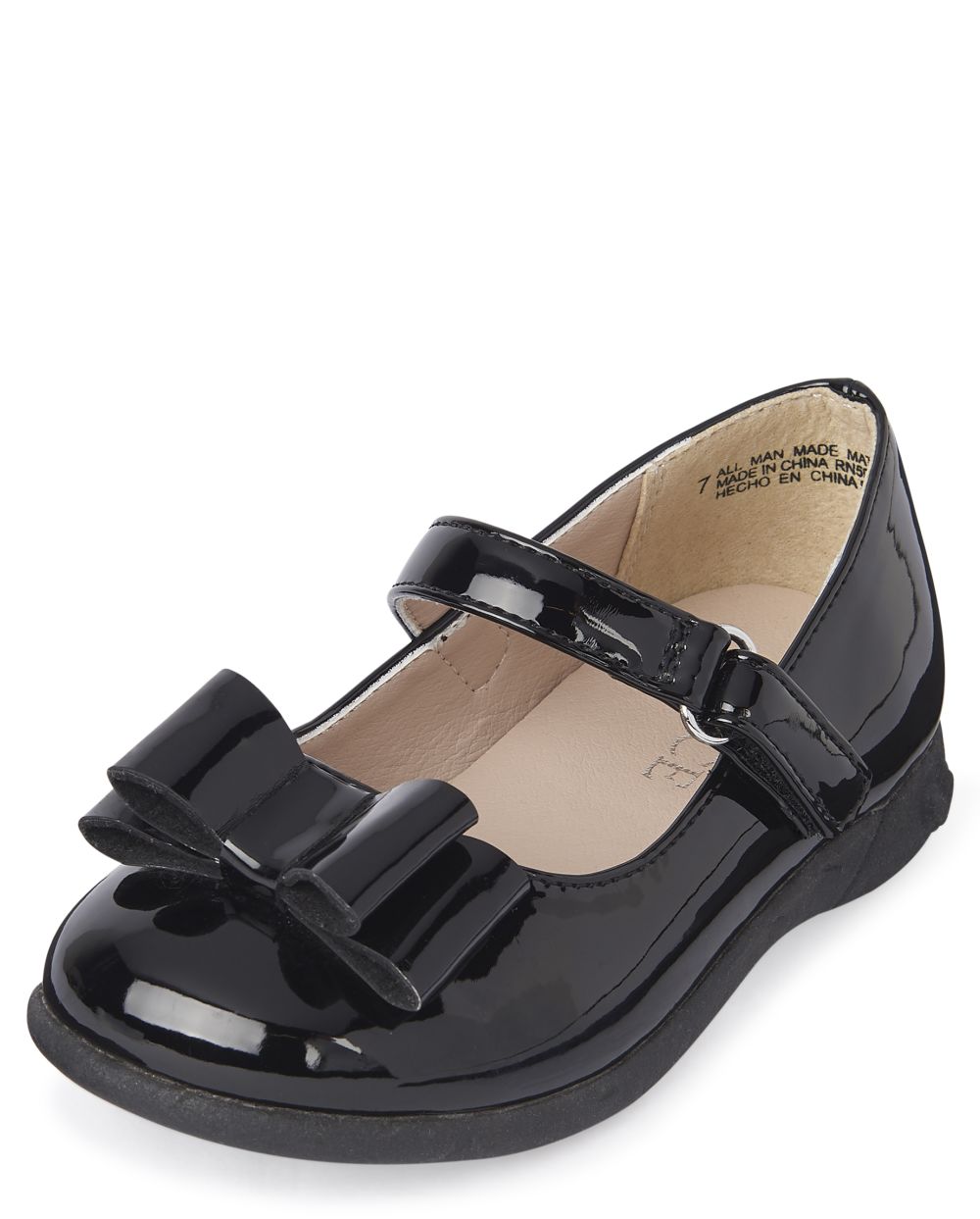

Baby Girls Toddler Bow Shoes - Black - The Children's Place