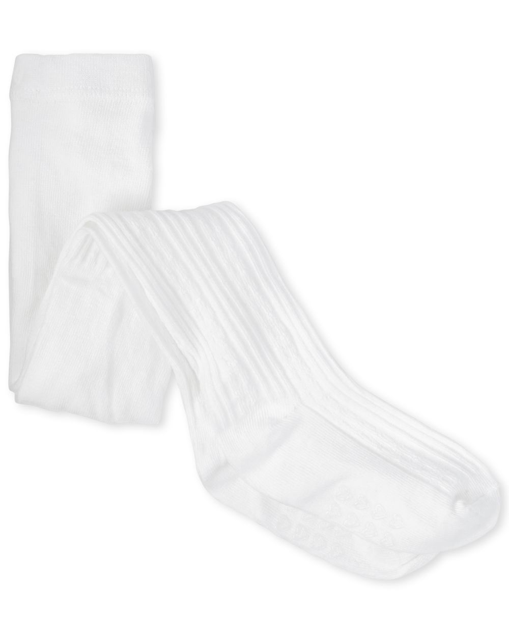 

s Toddler Cable Knit Tights - White - The Children's Place