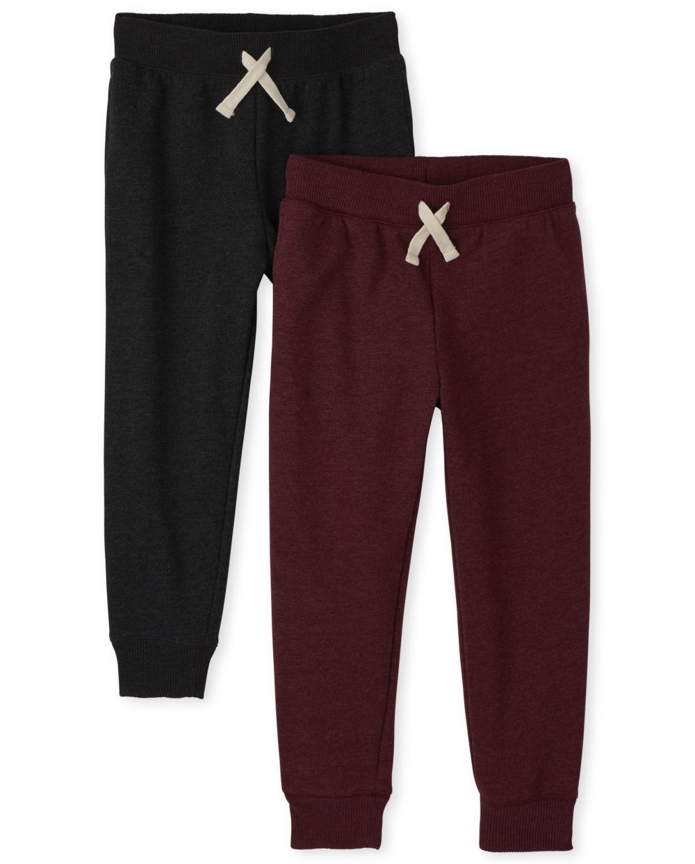 

s Boys Active Fleece Jogger Pants 2-Pack - Red - The Children's Place