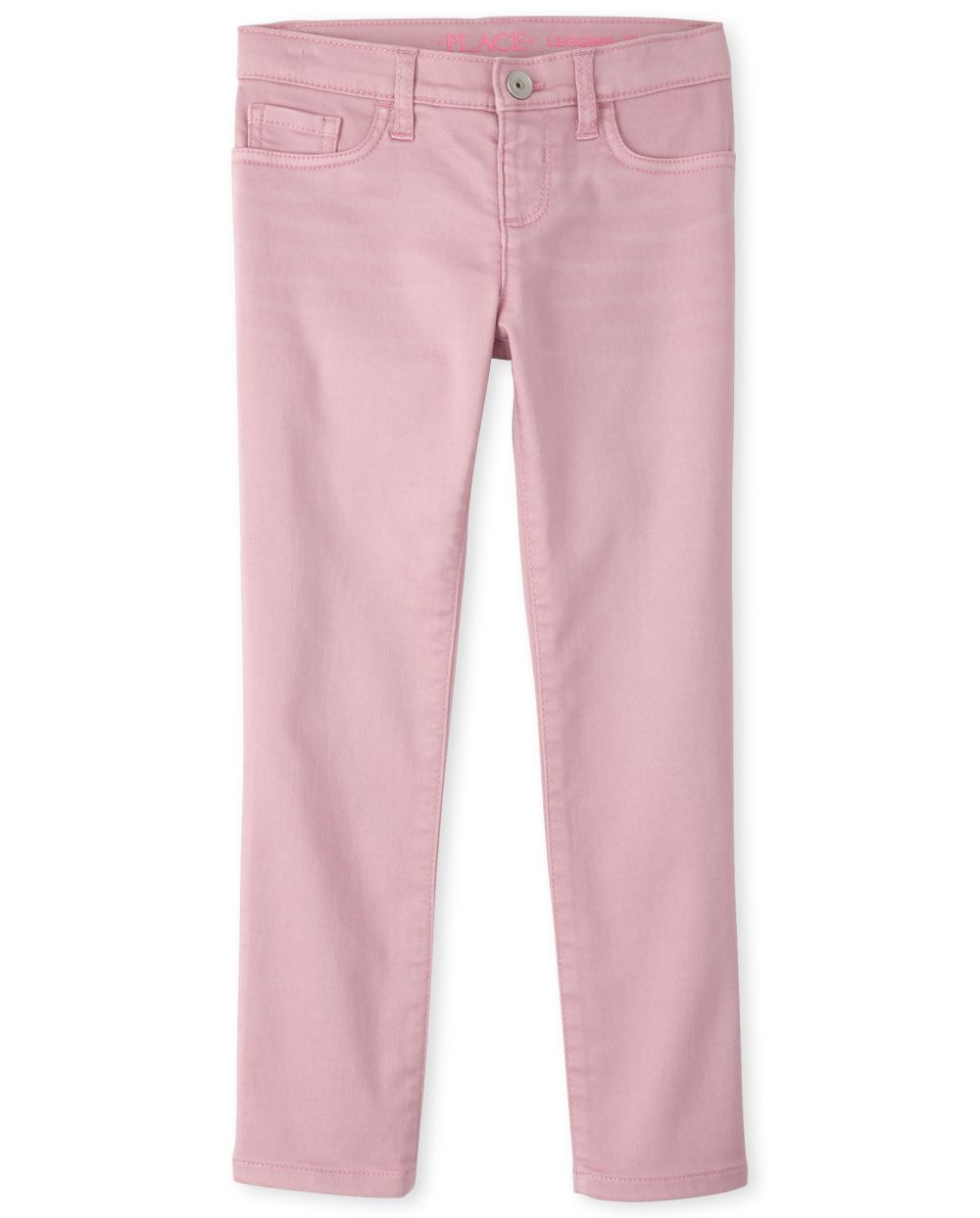 

Girls Super-Soft Stretch Denim Legging Jeans - Pink - The Children's Place