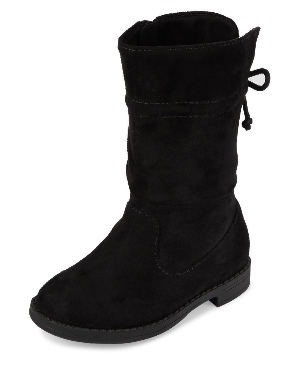 

Baby Girls Toddler Faux Suede Tall Slouch Boots - Black - The Children's Place