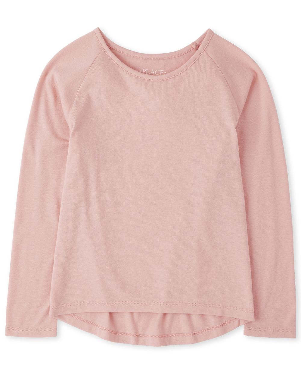 

Girls Basic Layering Tee - Pink T-Shirt - The Children's Place