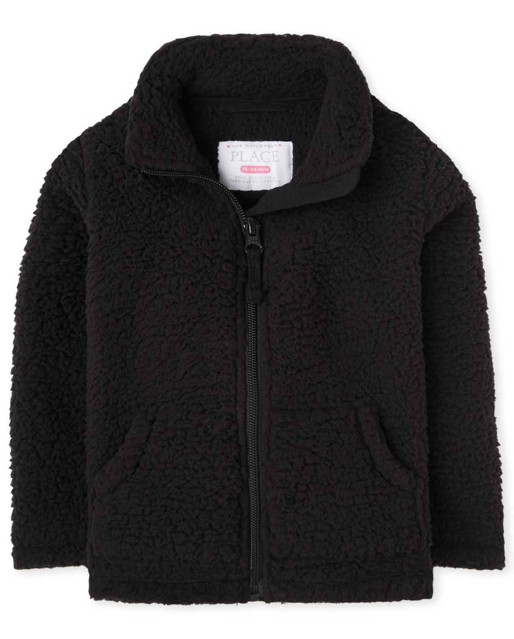 

s Toddler Furry Favorite Jacket - Black - The Children's Place