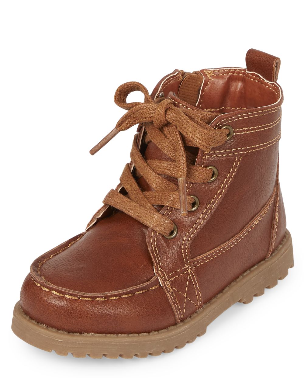 

Baby Boys Toddler Boys Lace Up Boots - Tan - The Children's Place