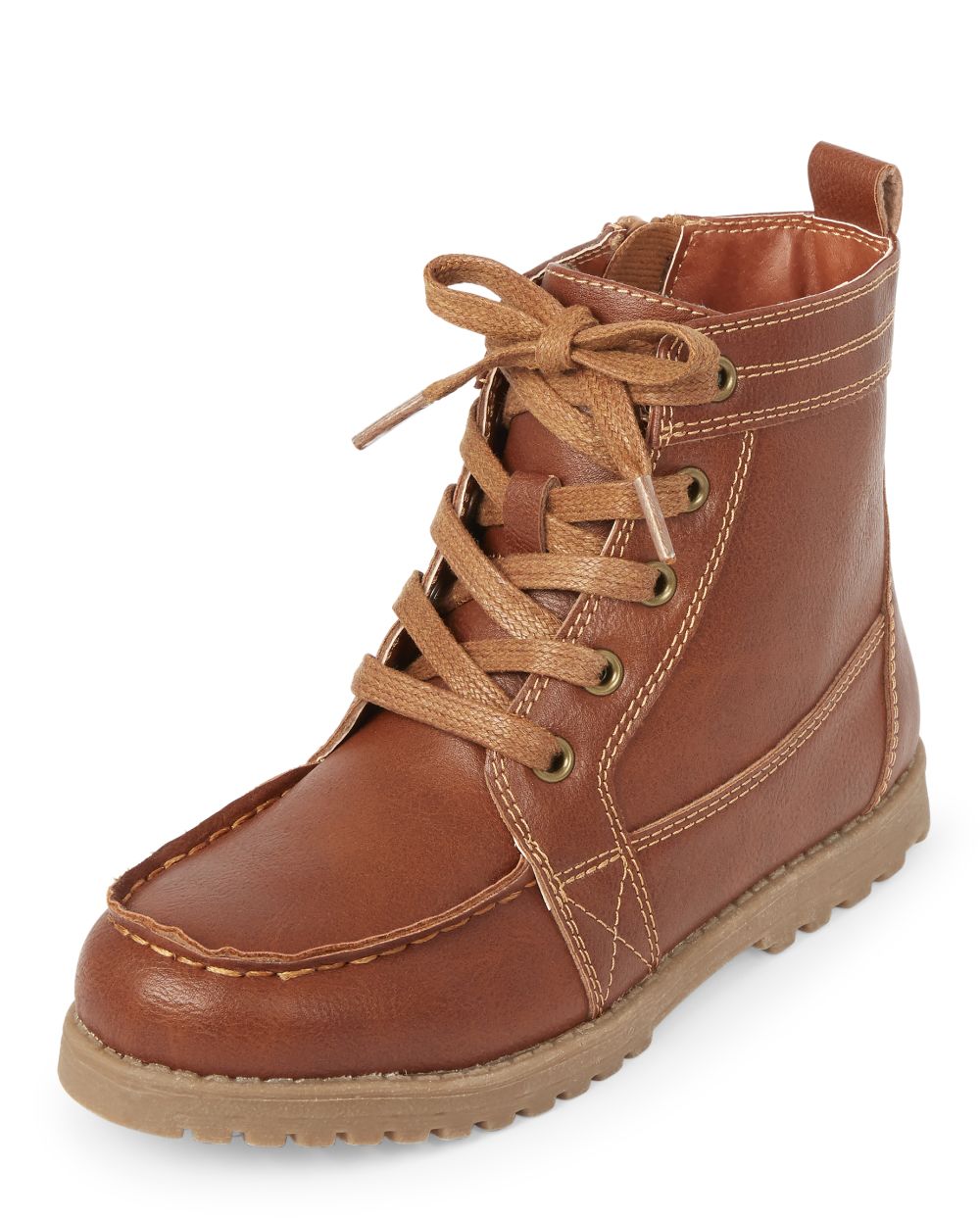 

Boys Boys Lace Up Boots - Tan - The Children's Place