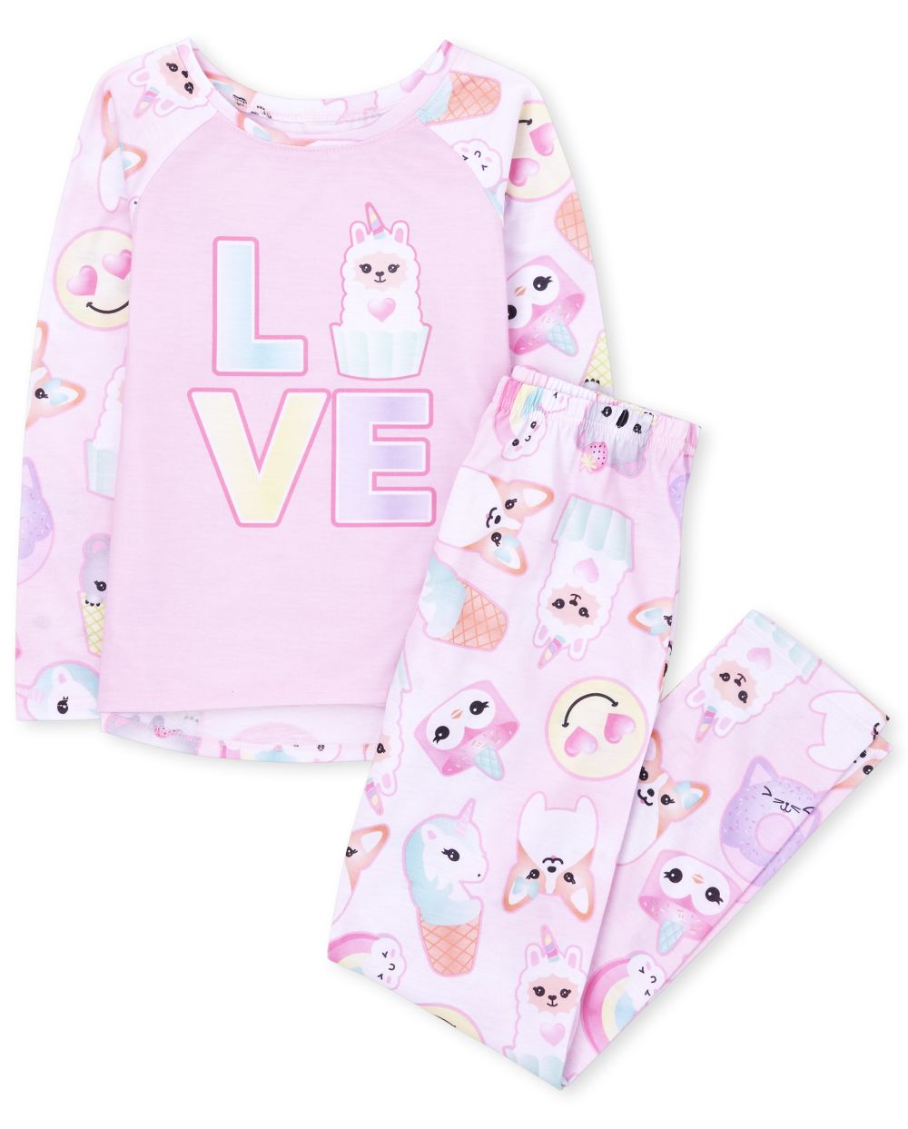 

s Squishies Love Pajamas - Pink - The Children's Place