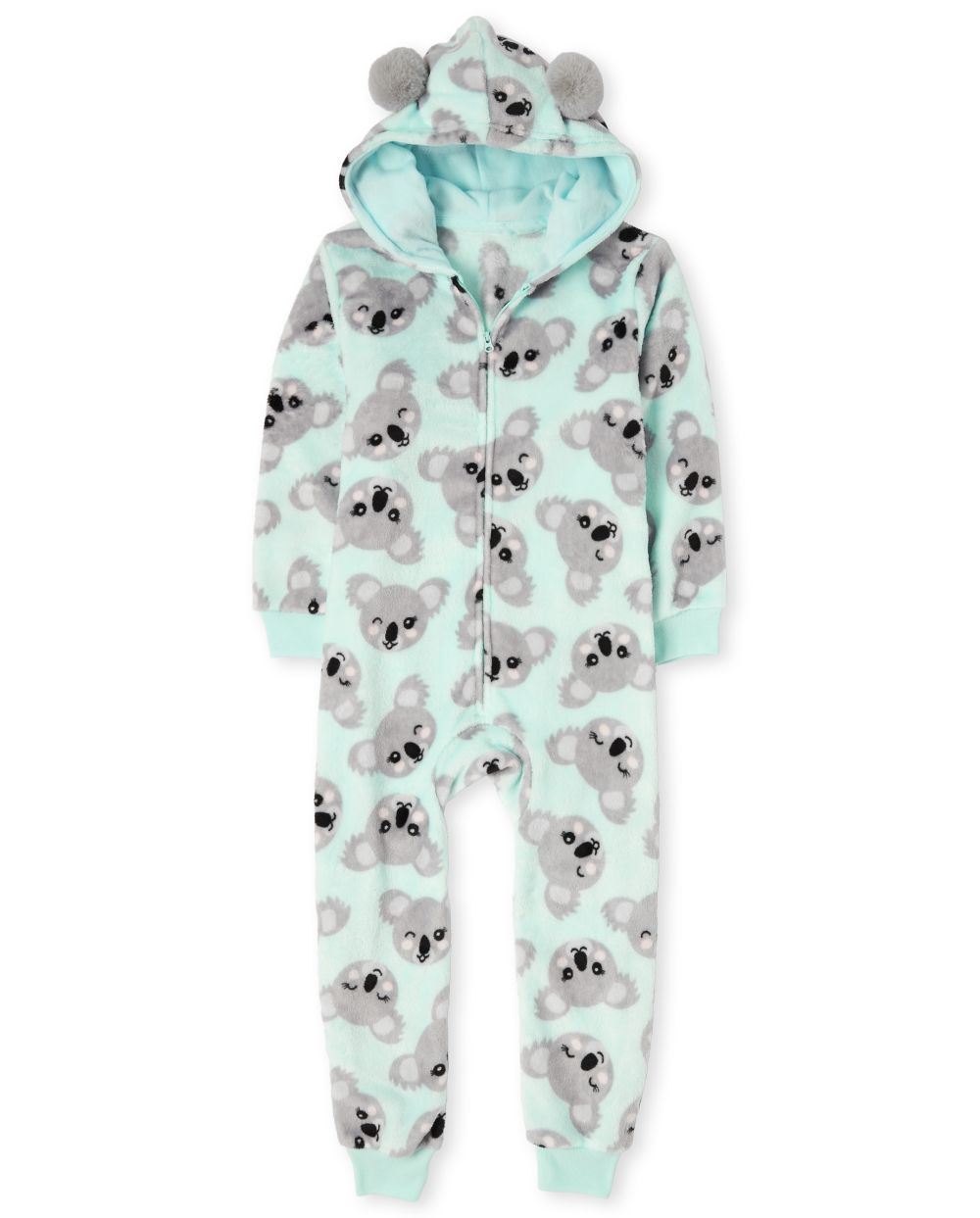 

s Koala Fleece One Piece Pajamas - Green - The Children's Place