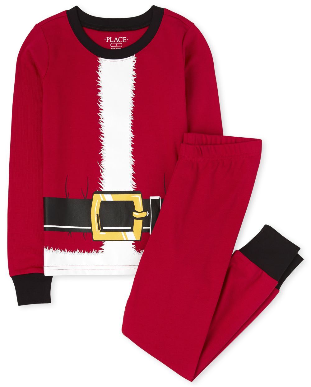 

s Unisex Kids Matching Family Santa Suit Snug Fit Cotton Pajamas - Red - The Children's Place