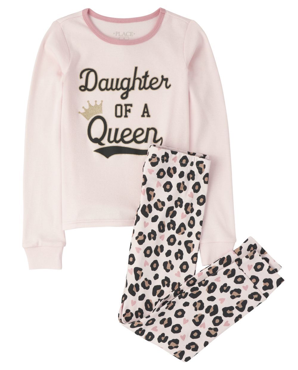 

s Leopard Queen Snug Fit Cotton Pajamas - Pink - The Children's Place