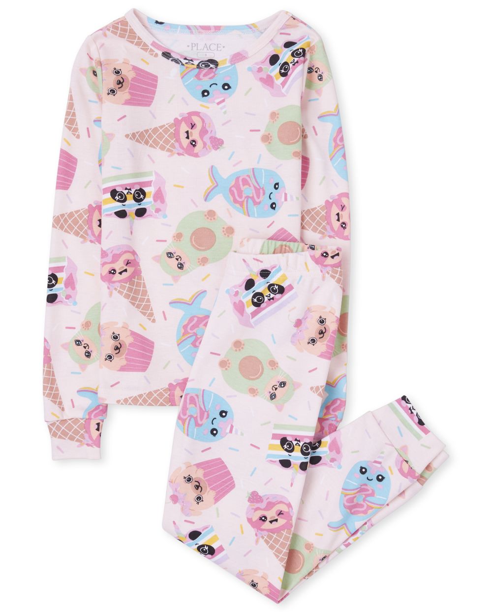 

s Squishies Snug Fit Cotton Pajamas - Pink - The Children's Place