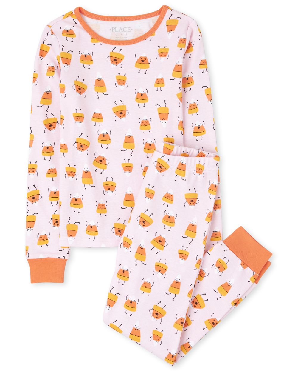 

s Mommy And Me Halloween Candycorn Matching Snug Fit Cotton Pajamas - Pink - The Children's Place