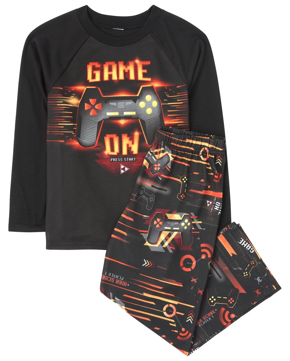 

s Boys Video Game Pajamas - Black - The Children's Place