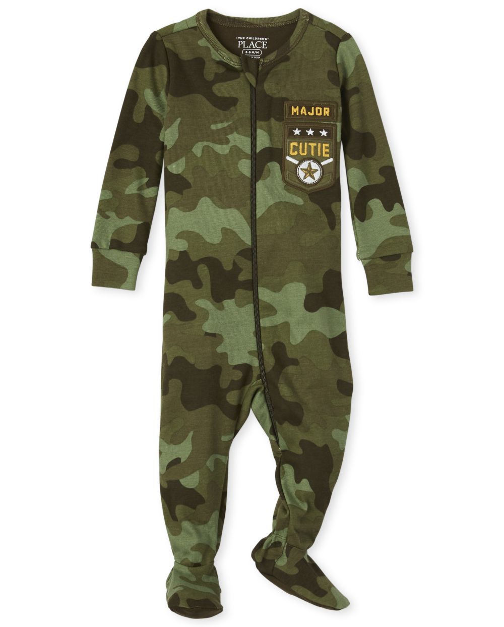 

s Baby And Toddler Boys Camo Snug Fit Cotton One Piece Pajamas - Green - The Children's Place