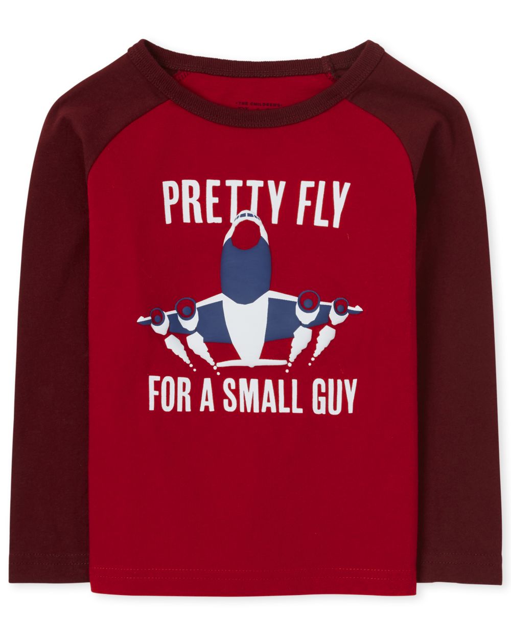 

s Baby And Toddler Boys Graphic Raglan Top - Red - The Children's Place