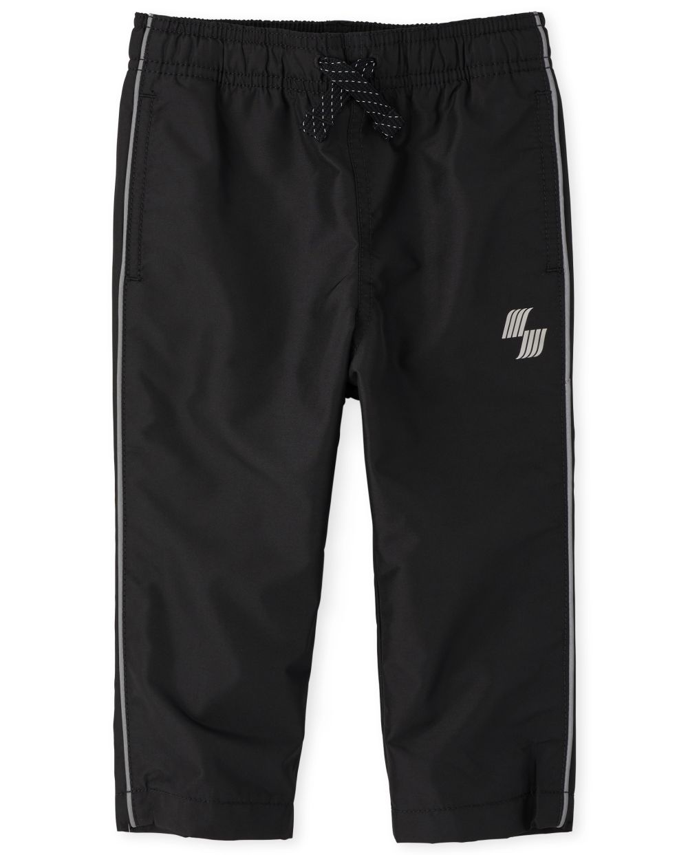 

Newborn Baby And Toddler Boys Active Wind Pants - Black - The Children's Place