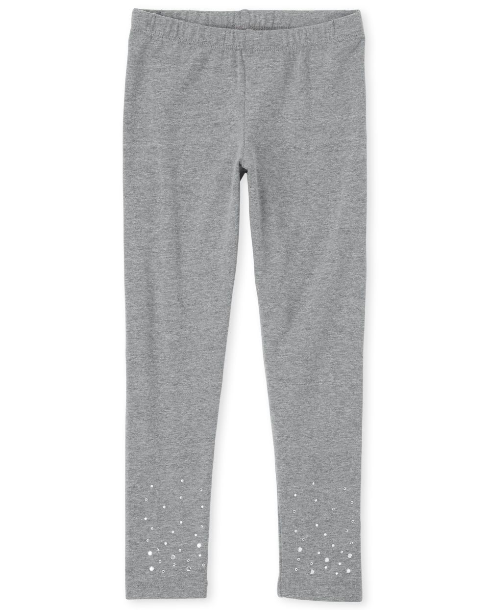 

Girls Studded Leggings - Gray - The Children's Place