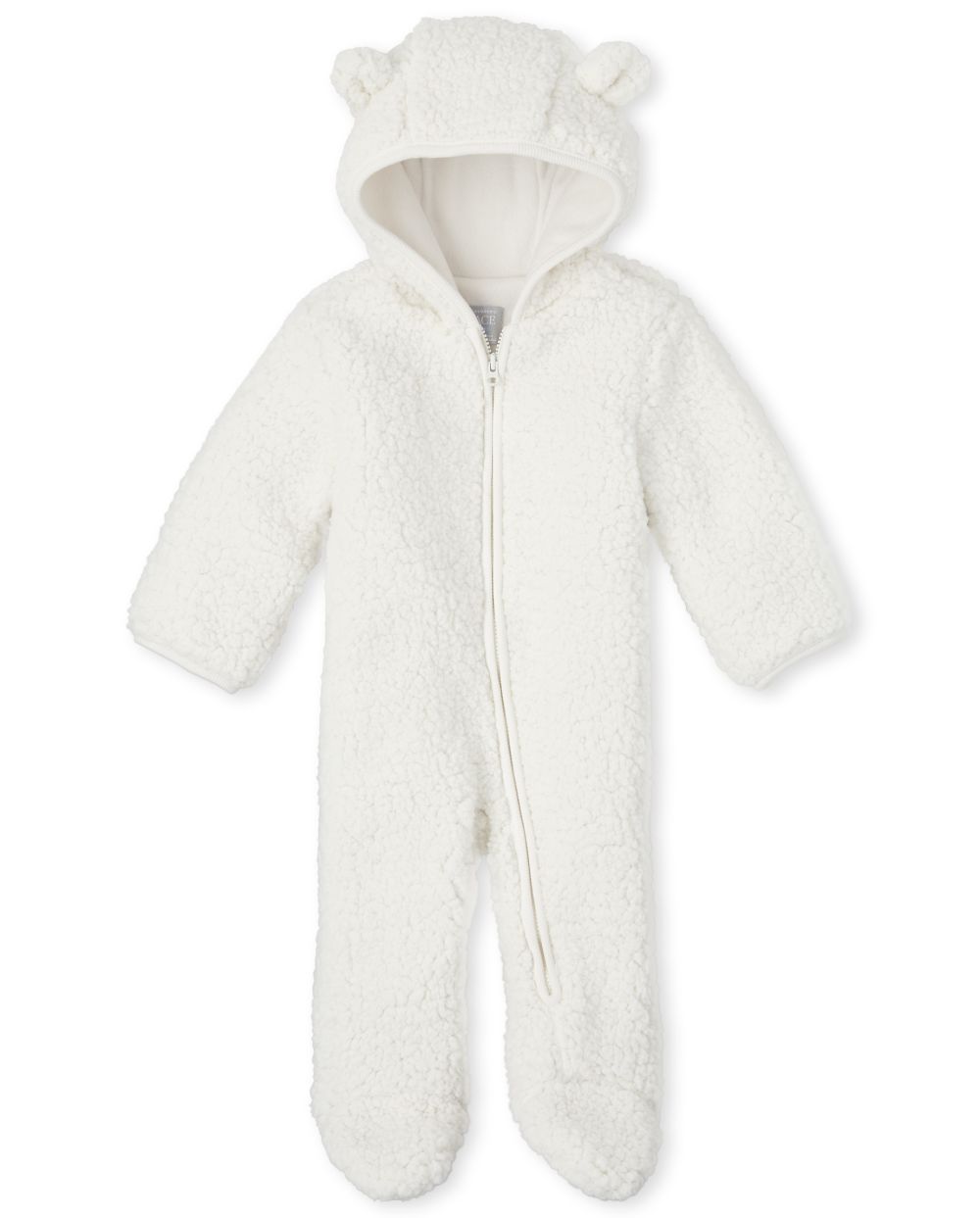 

s Unisex Baby Sherpa Bunting - White - The Children's Place