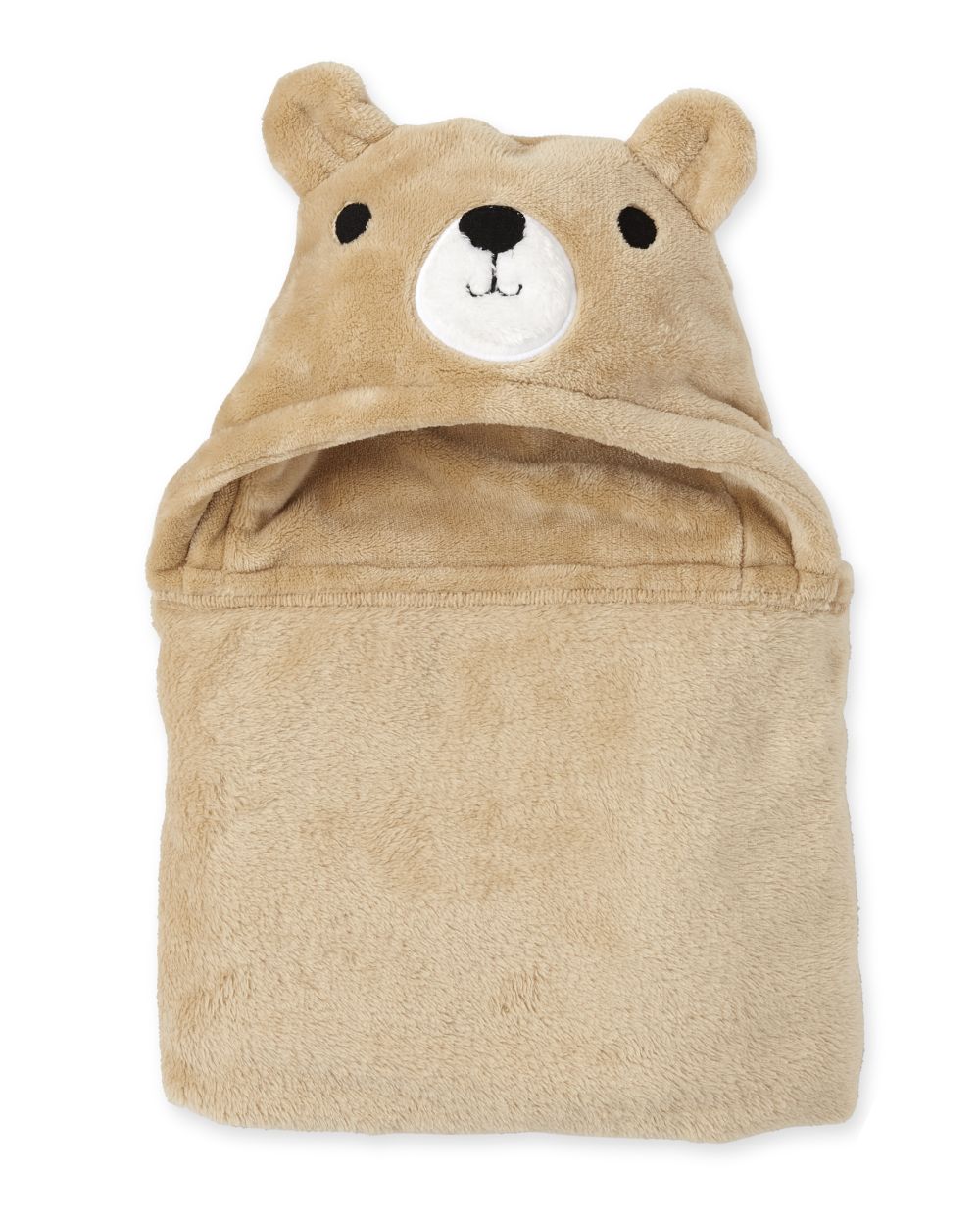 

Newborn Baby Boys Happy Bear Cozy Blanket - Brown - The Children's Place