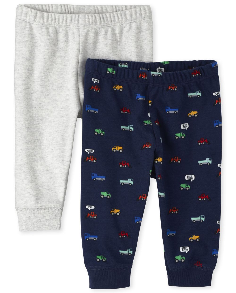

Newborn Baby Boys Transportation Pants 2-Pack - Blue - The Children's Place