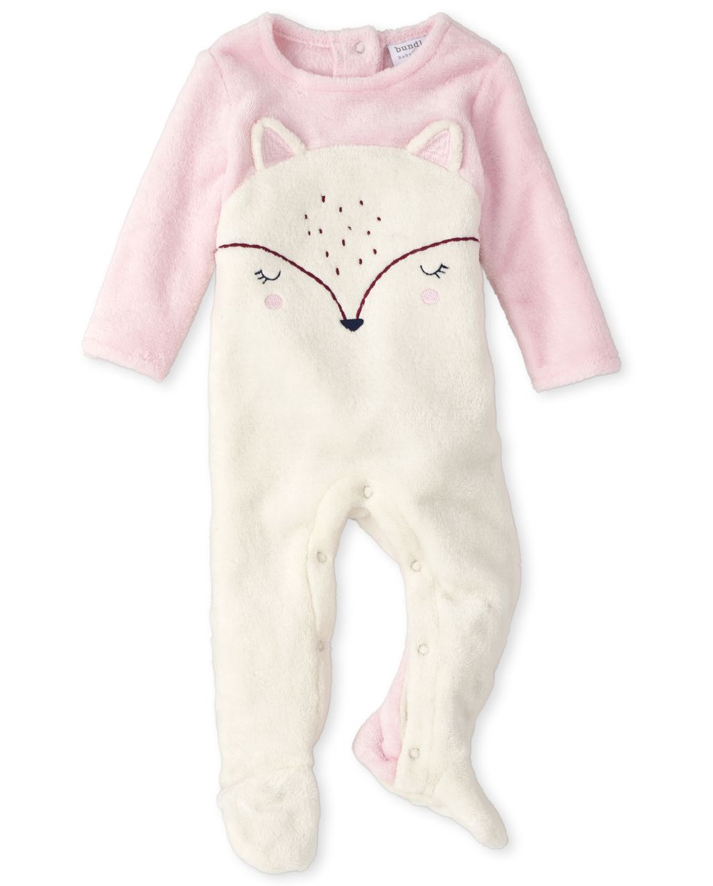 

s Baby Furry Deer Cozy Coverall - White - The Children's Place