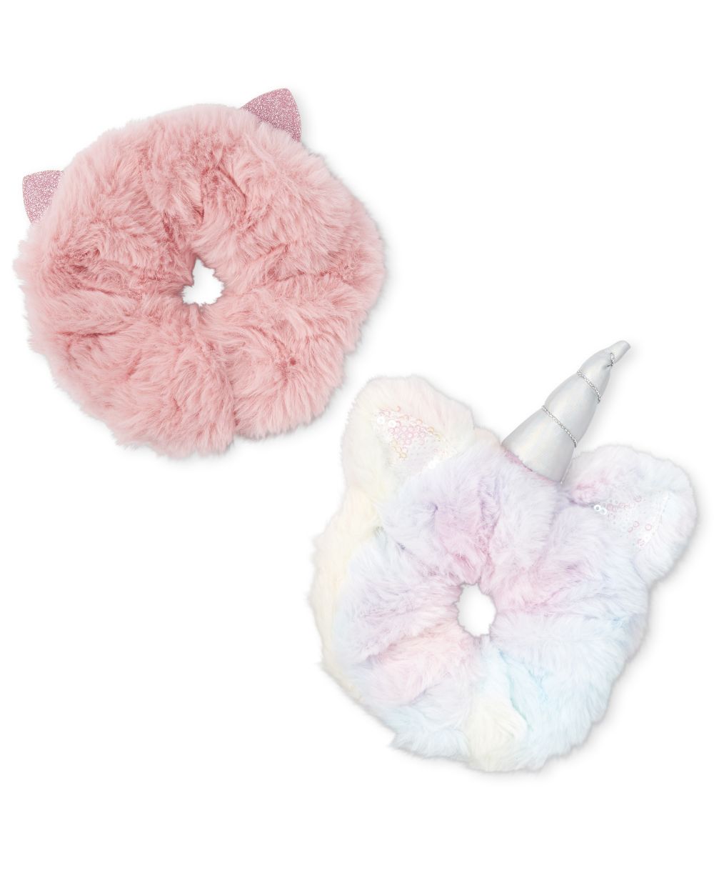 

Girls Unicorn Faux Fur Scrunchie 2-Pack - Multi - The Children's Place