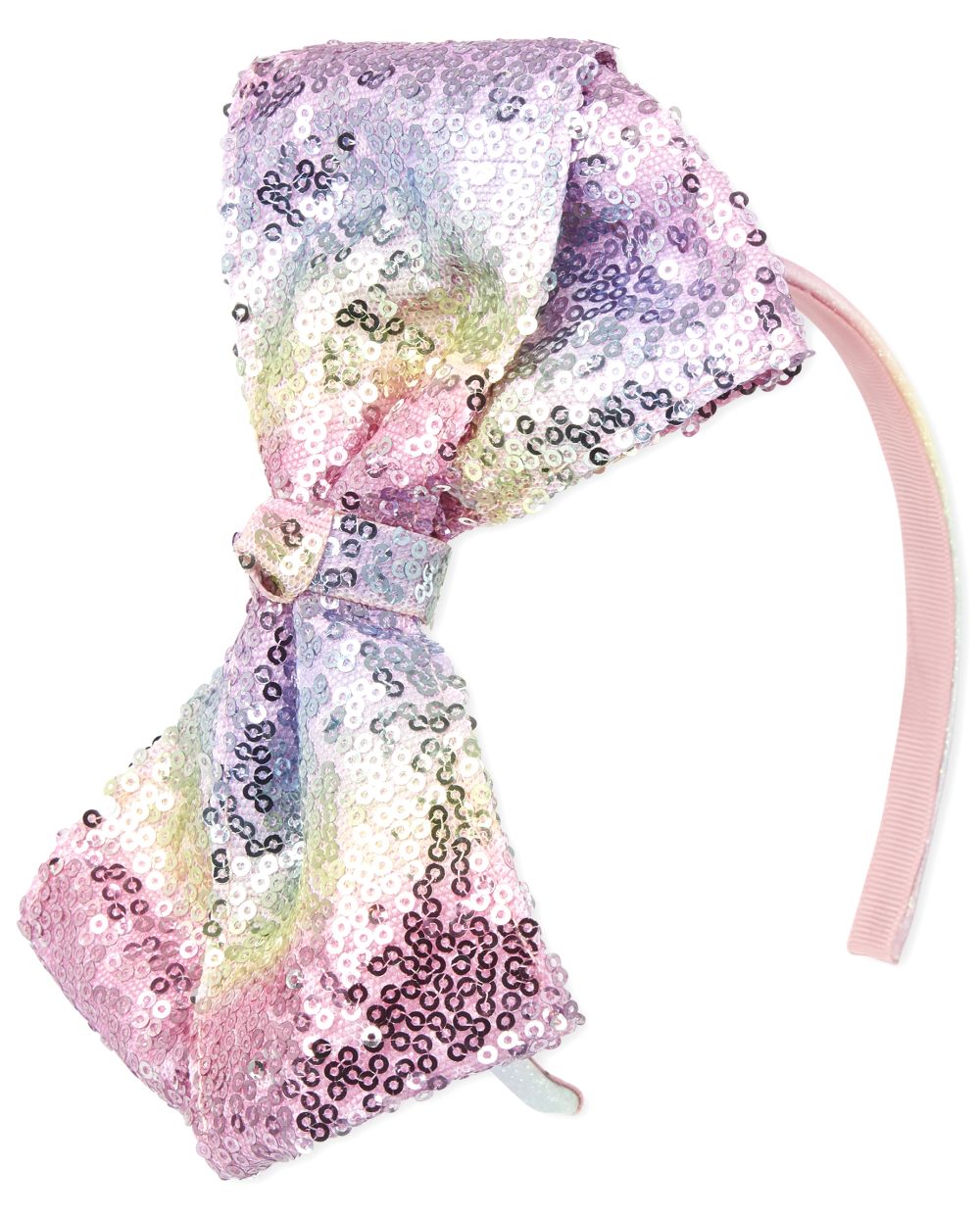 

Girls Rainbow Sequin Bow Headband - Multi - The Children's Place