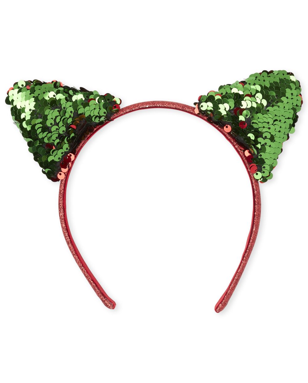 

Girls Christmas Light Up Cat Ears Headband - Red - The Children's Place