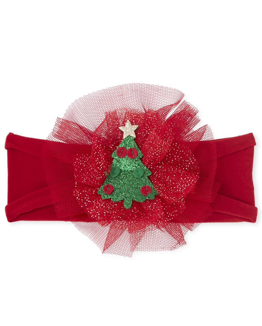 

Newborn Baby Christmas Flower Headwrap - Red - The Children's Place