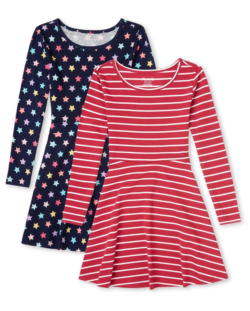 

Girls Print Skater Dress 2-Pack - Blue - The Children's Place