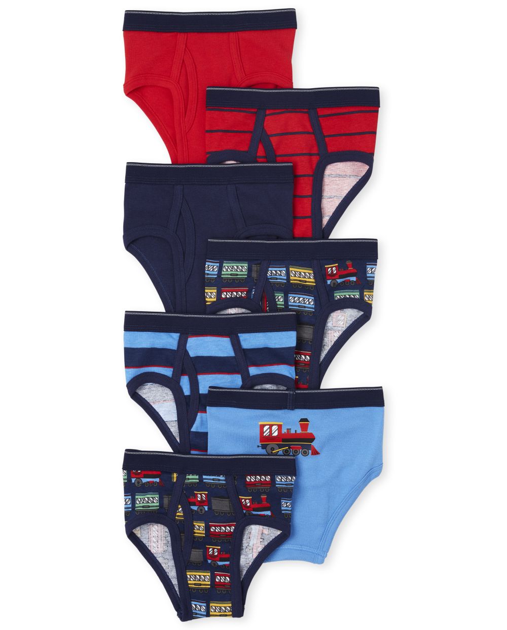 

s Toddler Boys Train Briefs 7-Pack - Blue - The Children's Place