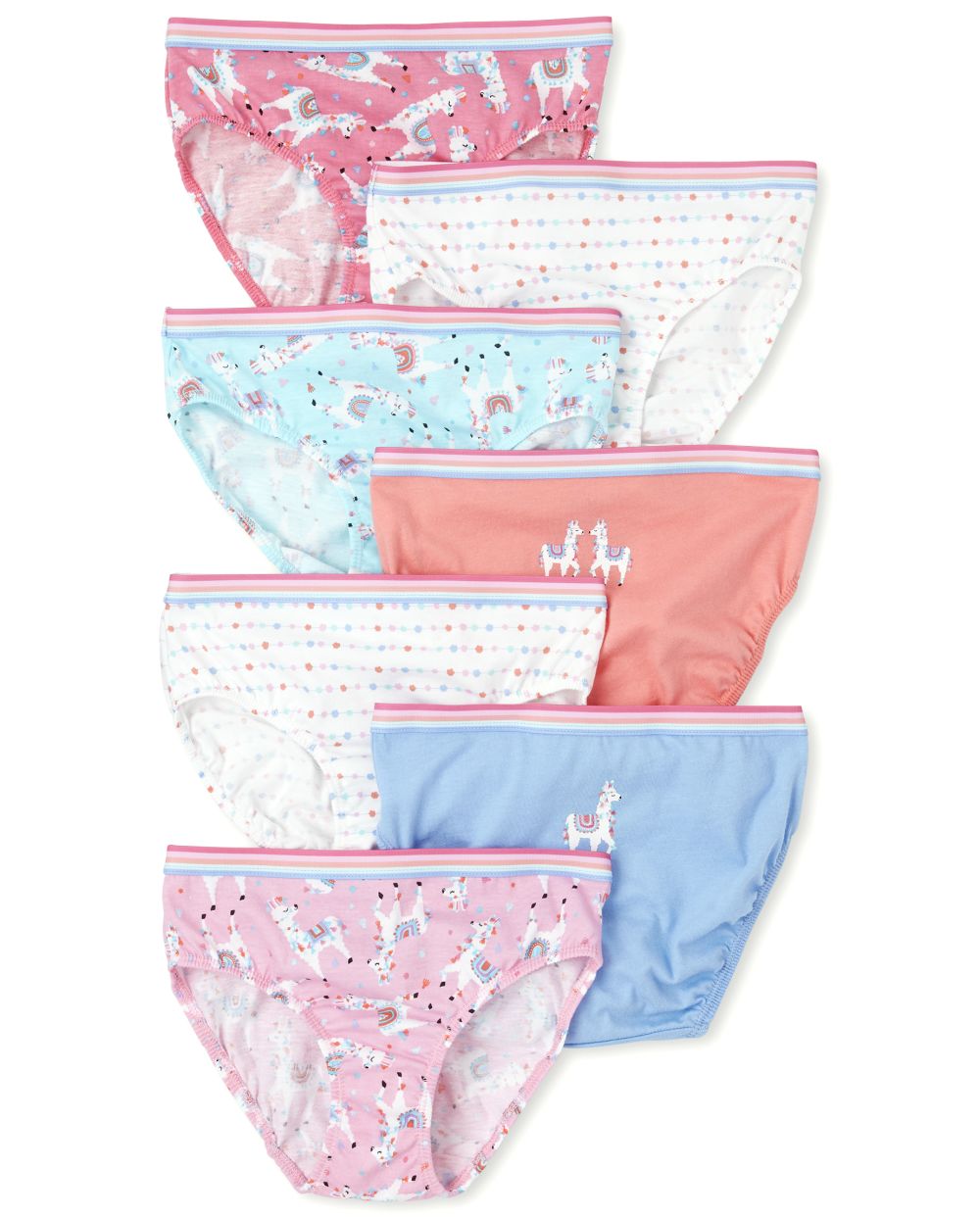 

Girls Llama Briefs 7-Pack - Pink - The Children's Place