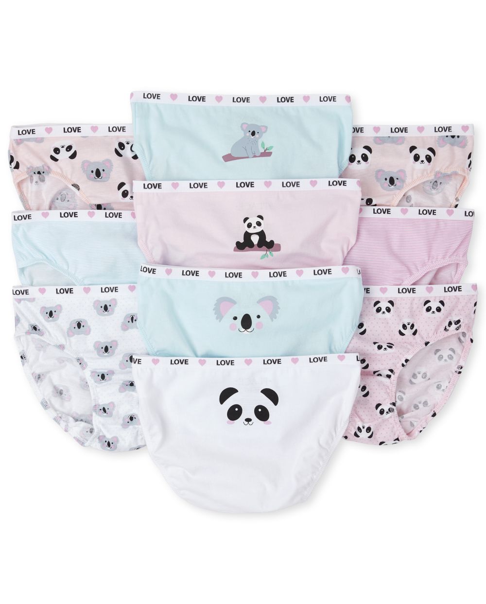 

Girls Koala Briefs 10-Pack - Pink - The Children's Place